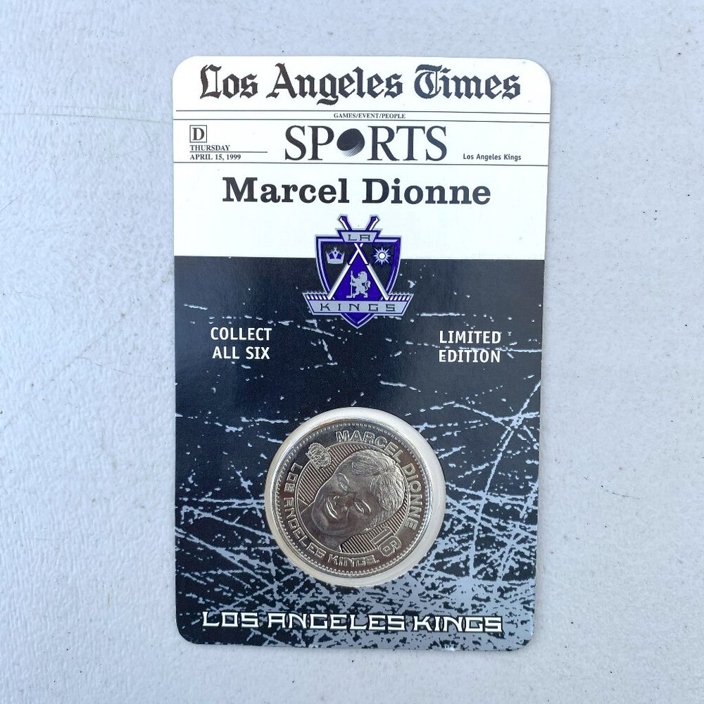 Los Angeles Times Limited Edition Commemorative Medal Marcel Dionne LA Kings